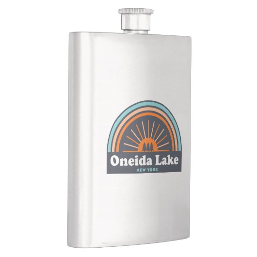 オネイダレイクニューヨークレインボー フラスク (右)