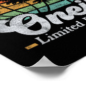 オネイルパネおもしろいスレトロ90s誕生日ビーチファミリー ポスター (角)