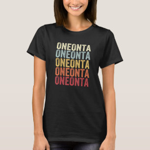 オネオンタニューヨークオネオンタニューヨークレトロヴィンテージ文字 Tシャツ