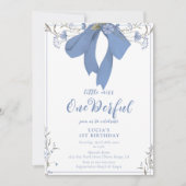 オネダーフルフローラコケットボーガール1st誕生日 招待状 (正面)