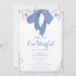 オネダーフルフローラコケットボーガール1st誕生日 招待状