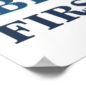 オネダーフルブルー氏と金ゴールドファースト誕生日へようこそ ポスター (角)