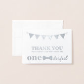 オネダーフル実在フォイルサンキューカード 箔カード (封筒付き正面)