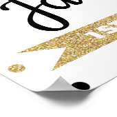 オネダーフル氏の最初の誕生日パーティー歓迎サイン ポスター (角)