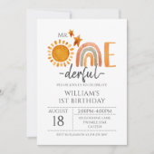 オネダーフル水彩虹とサンシャインボーイズ 招待状 (正面)