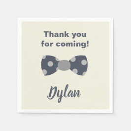 オネダーフル海軍とグレーの蝶ネクタイ スタンダードカクテルナプキン