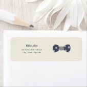 オネダーフル海軍とグレーの蝶ネクタイ ラベル (インサイチュ)