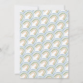 オネダーフル1th誕生日レインボーサンキューカード 招待状 (裏面)