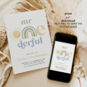 オネダーフル・サンレインボーボーイズ第一誕生日 招待状