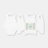 オネダーフル・ブルーとグレーの蝶ネクタイ フェイバーボックス (折り畳みなし)