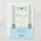 オネダーフル・ブルーとグレーの蝶ネクタイ 招待状 (正面)