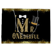 オネダーフル・ボーイズ・ファースト誕生日 ラージペーパーバッグ (裏面)