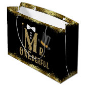 オネダーフル・ボーイズ・ファースト誕生日 ラージペーパーバッグ (裏面アングル)