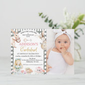 オネダーランドのフォトグレー・アリス1歳 招待状 (スタンド正面)