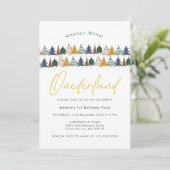 オネダーランドクリスマスツリー1st誕生日 招待状 (スタンド正面)