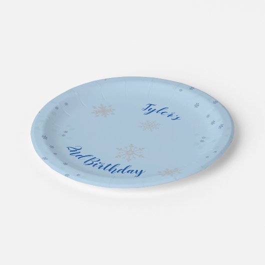 オネダーランドボーイパーティーパーソナライズされたプレート ペーパープレート (アングル)