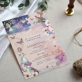 オネダーランドマジカルワンダーランドの誕生日 箔招待状