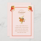 オネダーランド誕生日の白うさぎヘラルドアリス 招待状 (正面/裏面)