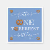 オネトバーフェストプレッツェルバースデーパーティー スタンダードカクテルナプキン (正面)