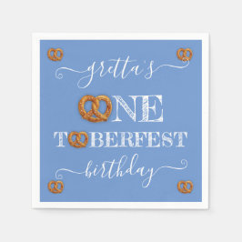 オネトバーフェストプレッツェルバースデーパーティー スタンダードカクテルナプキン