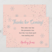 オネドランドガールズ 1歳の誕生日感謝カード サンキューカード (正面/裏面)