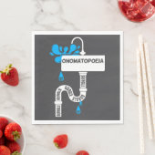 オノマトペ書アクリエイティブまたは詩 スタンダードランチョンナプキン (インサイチュ)