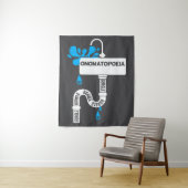 オノマトペ書アクリエイティブまたは詩 タペストリー (インサイチュ)