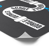 オノマトペ書アクリエイティブまたは詩 ポスター (角)