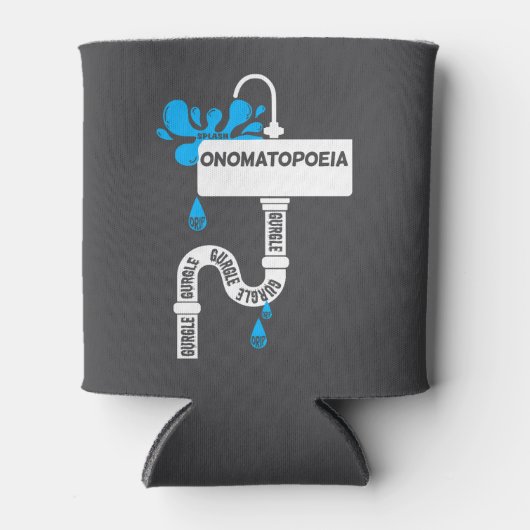 オノマトペ書アクリエイティブまたは詩 缶クーラー (正面)