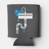 オノマトペ書アクリエイティブまたは詩 缶クーラー (裏面)