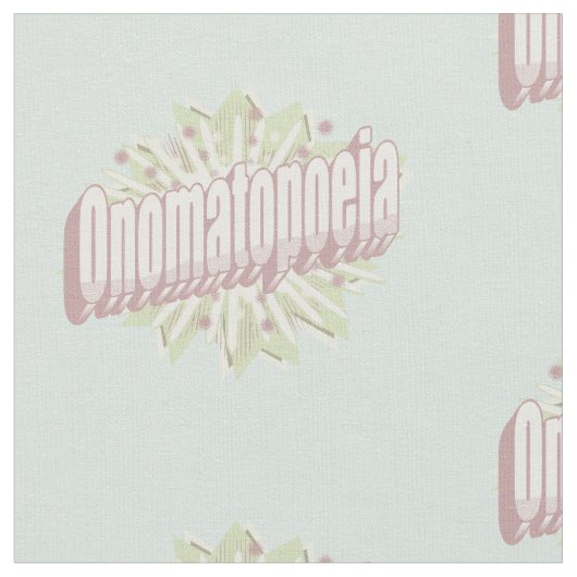 オノマトペ爆発音 ファブリック (クローズアップ)