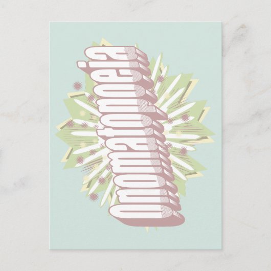 オノマトペ爆発音 ポストカード (正面)