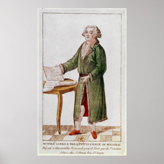 オノーアガブリエルリケティミラボー ポスター (正面)