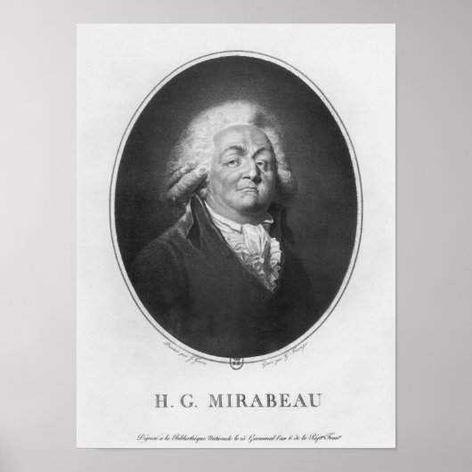 オノーアガブリエル・リケティ、ミラボー公 ポスター (正面)