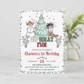オハイウェスタンカウボーイクリスマス誕生日 招待状 (スタンド正面)