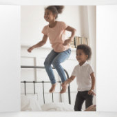 オハイオおもしろいことわざピンクグリッター 三つ折りクリスマスカード (内部中)