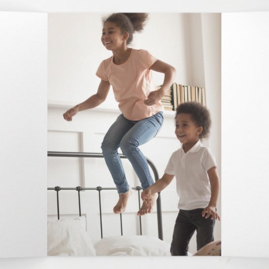 オハイオおもしろいことわざピンクグリッター 三つ折りクリスマスカード (内部中)