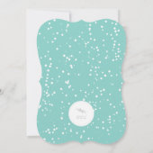 オハイオおもしろいカラフル紙吹雪ホリデーパーティー 招待状 (裏面)