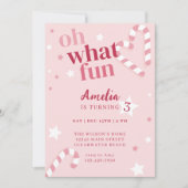 オハイオおもしろいガールホリディバースデーパーティー 招待状 (正面)