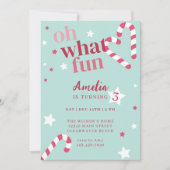 オハイオおもしろいガールホリディバースデーパーティー 招待状 (正面)