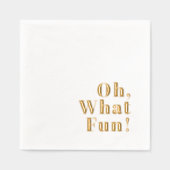 オハイオおもしろいクリスマスカロルパーティー 箔ナプキン (正面)