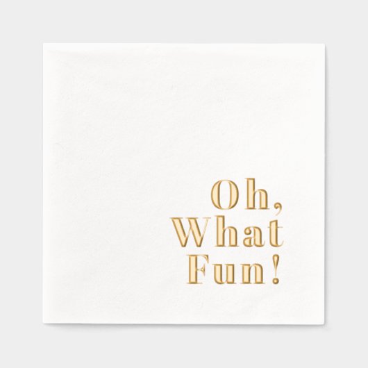 オハイオおもしろいクリスマスカロルパーティー 箔ナプキン (正面)