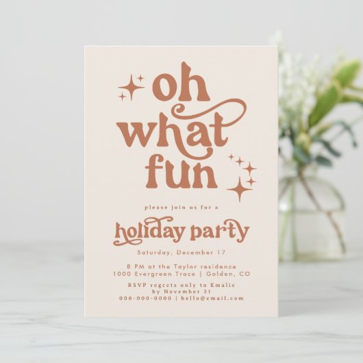 オハイオおもしろいクリスマスパーティの招待状 シーズンカード (スタンド正面)