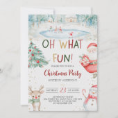 オハイオおもしろいクリスマスパーティの招待状 招待状 (正面)