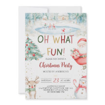 オハイオおもしろいクリスマスパーティの招待状