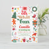 オハイオおもしろいクリスマスパーティー誕生日 招待状 (スタンド正面)