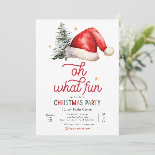 オハイオおもしろいクリスマスホリデーカクテルパーティー 招待状 (スタンド正面)