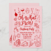 オハイオおもしろいクリスマス招待状 招待状 (正面/裏面)