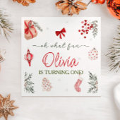 オハイオおもしろいクリスマス誕生日 スタンダードカクテルナプキン