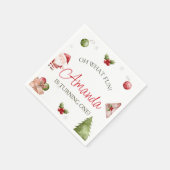 オハイオおもしろいクリスマス誕生日 スタンダードカクテルナプキン (角)